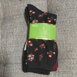 Kate Spade New York 3 pack Crew Socks NWT